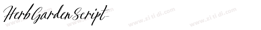 HerbGardenScript字体转换