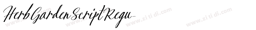 HerbGardenScriptRegu字体转换