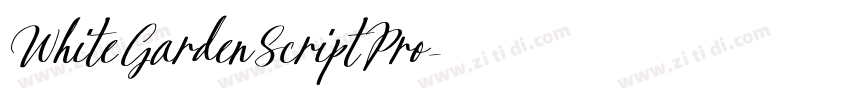 WhiteGardenScriptPro字体转换 WhiteGardenScriptPro字体转换