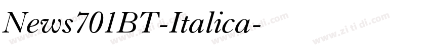 News701BT-Italica字体转换