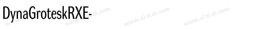 DynaGroteskRXE字体转换