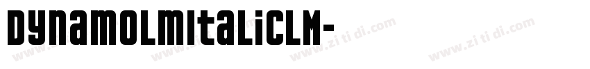 DynamoLmItalicLM字体转换
