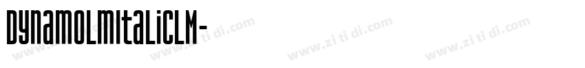 DynamoLmItalicLM字体转换