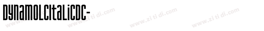 DynamoLcItalicDC字体转换