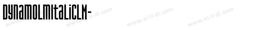 DynamoLmItalicLM字体转换