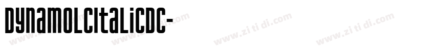 DynamoLcItalicDC字体转换