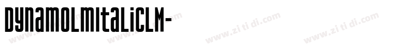 DynamoLmItalicLM字体转换