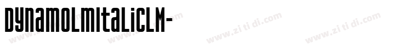 DynamoLmItalicLM字体转换