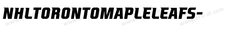 NHLTorontoMapleLeafs字体转换