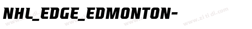 NHL_Edge_Edmonton字体转换