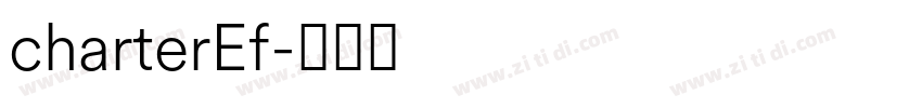 charterEf字体转换