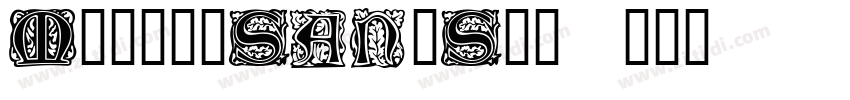 MorrisSansStd字体转换