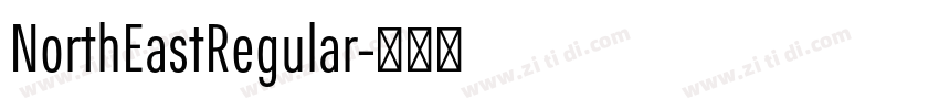 NorthEastRegular字体转换