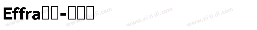 Effra字体字体转换