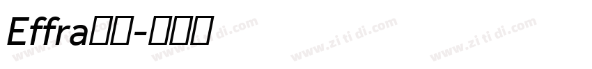 Effra字体字体转换