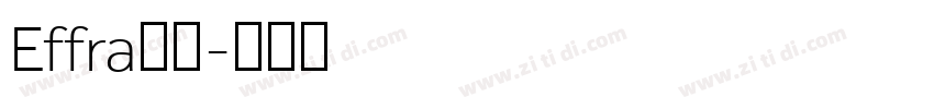Effra字体字体转换