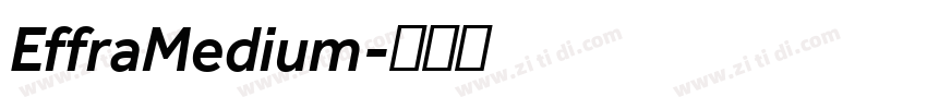 EffraMedium字体转换