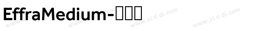 EffraMedium字体转换