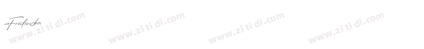 Fredericka字体转换