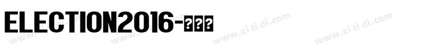 Election2016字体转换