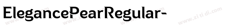 ElegancePearRegular字体转换