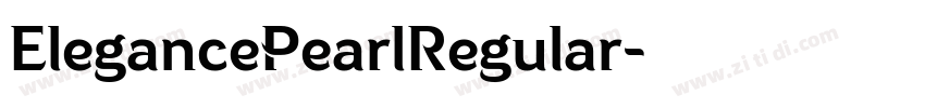 ElegancePearlRegular字体转换