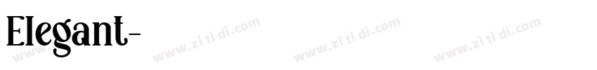 Elegant字体转换
