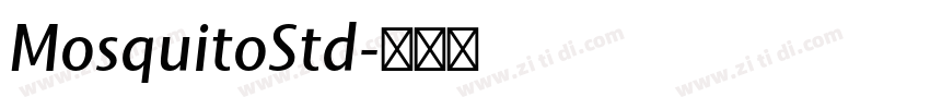 MosquitoStd字体转换
