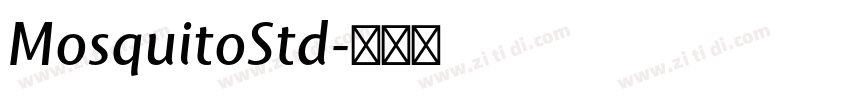 MosquitoStd字体转换