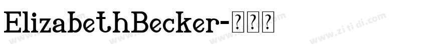 ElizabethBecker字体转换