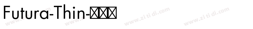 Futura-Thin字体转换