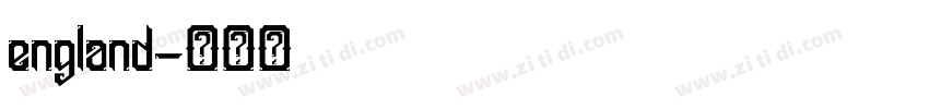 england字体转换