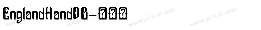 EnglandHandDB字体转换