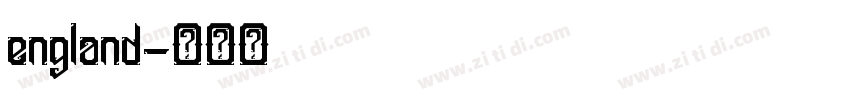england字体转换