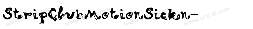 StripClubMotionSickn字体转换
