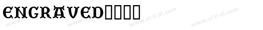 engraved字体转换