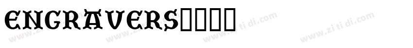 engravers字体转换