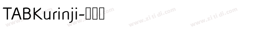 TABKurinji字体转换