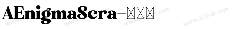 AEnigmaScra字体转换