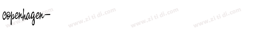 copenhagen字体转换 copenhagen字体转换