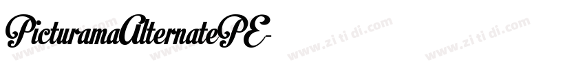 PicturamaAlternatePE字体转换