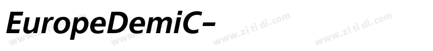 EuropeDemiC字体转换
