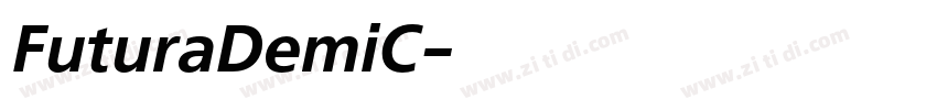 FuturaDemiC字体转换