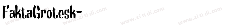 FaktaGrotesk字体转换