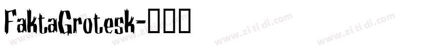 FaktaGrotesk字体转换