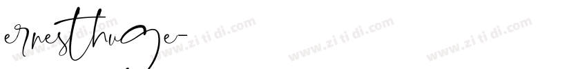 ernesthuge字体转换