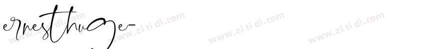 ernesthuge字体转换