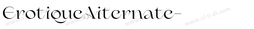 ErotiqueAiternate字体转换
