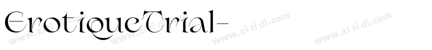 ErotiqueTrial字体转换