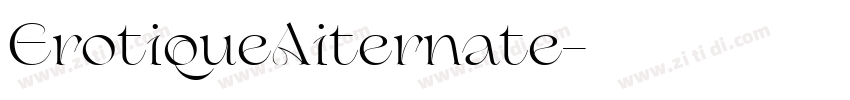 ErotiqueAiternate字体转换